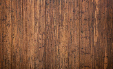 Poster - vintage wood texture, weathered planks background. table made of old boards