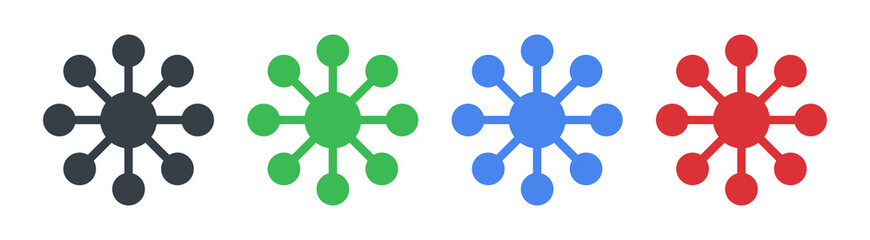 Aufkleber - Network icon on white background
