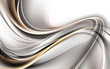 Gold, silver and gray wavy texture. Golden lines on white background. Luxury web or  poster design.