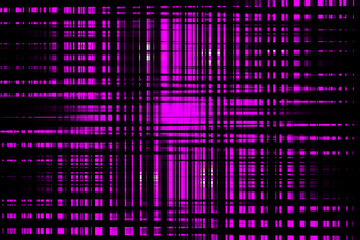 Glowing shiny objects in the dark. Purple abstract pattern