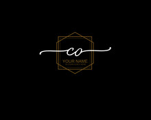Letter CO Luxury Logo Design Collection