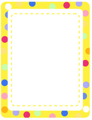 Poster - Empty colourful frame banner template