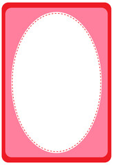 Sticker - Empty oval shape banner template