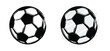 © MarkRademaker - Flat vector black grunge soccer ball with green field. Grungy football. Cartoon euro sport EK, WK pictogram Sports game cup. 2020, 2021, 2022