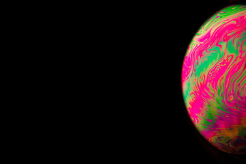 Wall Mural - Space nasa. Globe planet earth in galaxy universe with abstract sun on black background. Astronomical scientific concept.