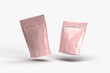 two mockup of pink pack a snack