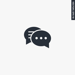 Poster - Chat, dialogue, premium quality flat icon