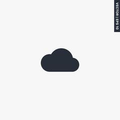 Poster - cloud computing, premium quality flat icon