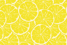 Seamless Pattern With Lemons For Banners, Cards, Flyers, Social Media Wallpapers, Etc.
