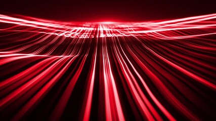 Poster - Abstract Flowing Particle Lines Data Concept Background Loop/ 4k animation of an abstract technology background of powerful speed particle lines stroke patterns and strings seamless looping
