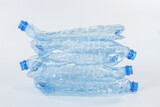 Fototapeta  - Zgniecione butelki plastikowe na wodę