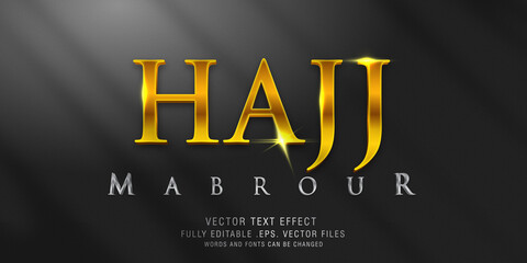 Hajj Mabrour text style effect