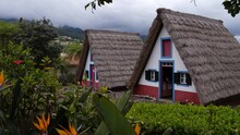 Santana Typical Houses On Madeira Island, Portugal