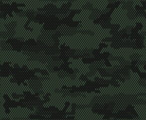 
Green digital camouflage, vector military camouflage, modern pattern for printing clothing, fabric.
