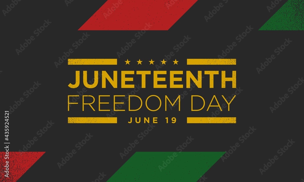 Juneteenth Freedom Day Background Design. Vector Illustration. - obrazy, fototapety, plakaty 