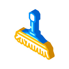 brush for washing car isometric icon vector. brush for washing car sign. isolated symbol illustration