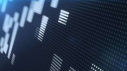 Poster - Abstract background with thin diagonal lines forming a lattice and little geometric elements. 3d render computer generated