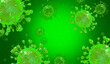 Leinwandbild Motiv Pathogenic Covid-19 Virus disease outbreak. 3D illustration, 3D rendering
