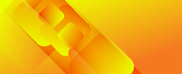 Poster - Square shapes composition geometric abstract background. 3D shadow effects and fluid gradients. Modern overlapping forms