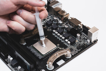 Replacing the thermopath on the computer, repairing the computer