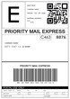 © New Africa - Label with data and barcode, illustration. Parcel delivery