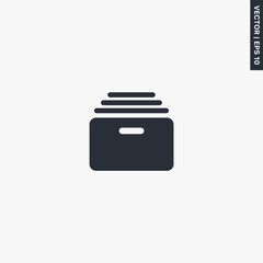 Poster - Archive storage, premium quality flat icon