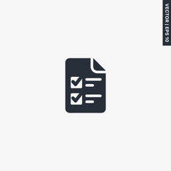 Poster - Checklist, premium quality flat icon