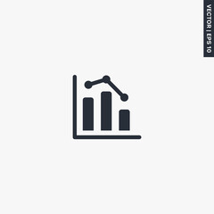 Poster - Diagram, graph, premium quality flat icon