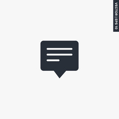 Poster - Message, sms, premium quality flat icon