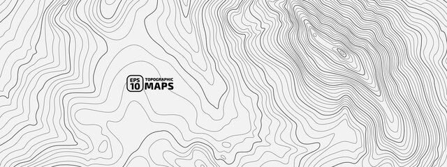 Wall Mural - the stylized height of the topographic contour in lines and contours. the concept of a conditional g