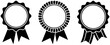 Emblem Kollektion vektor auf einem isolierten weißen Hintergrund. Farbe änderbar.