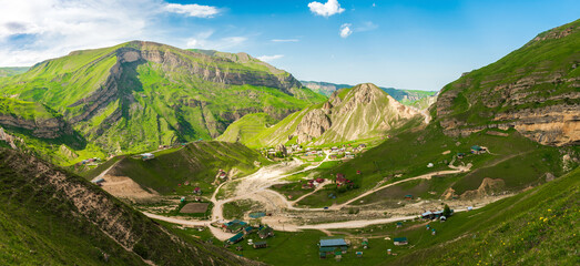 Alpine village Laza in Azerbaijan