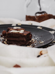 Canvas Print - Vertical shot of ingredients for delicious dessert preparation