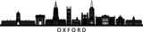 Fototapeta Londyn - OXFORD England SKYLINE City Silhouette
