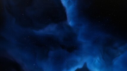 science fiction illustrarion, colorful space background with stars