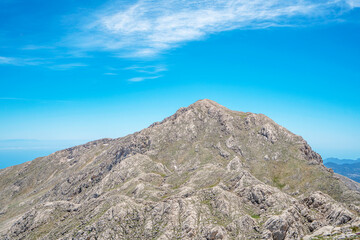 The scenery view of Tunc mountain and bakirli mountain from Kartal mountain