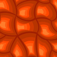 Vector Illustration.Seamless Background With An Abstract Pattern Of Orange Scales. EPS 8