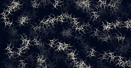 Cobwebs texture on dark background, rustic pattern.