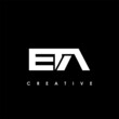 ETA Letter Initial Logo Design Template Vector Illustration