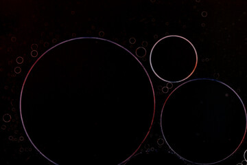 Wall Mural - macro of oil on water surface