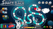 © GraphicsRF - Snake and ladders game template with space theme