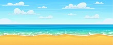Cartoon Summer Beach.