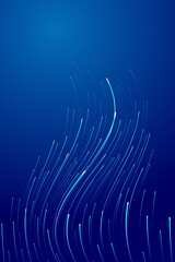 Poster - The curved light condenses into a beam velocity sensing background