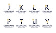 Set of Elegant Initial pillar, Law firm, attorney logo Template