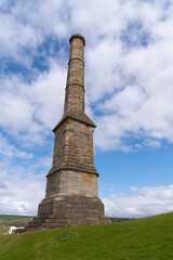 Canvas Print - Whitehaven Cumbria England UK The Candlestick Chimney tower landmark and tourist attraction near the Lake District