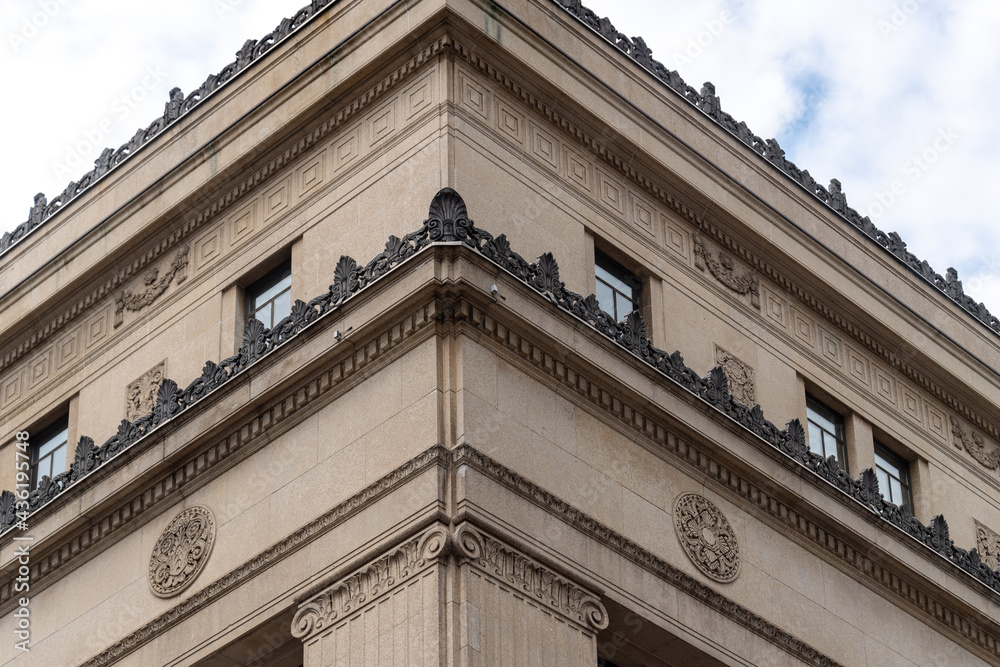 Colonial stone architecture detail in The Eaton's (currently College ...