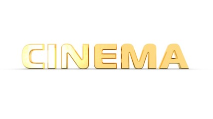 Poster - Gold 3d text 