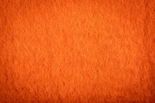 Coarse Orange Wool Background Texture