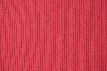 Closeup of pink corduroy fabric