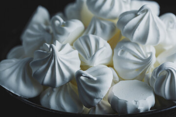 Wall Mural - Homemade merengue on plate